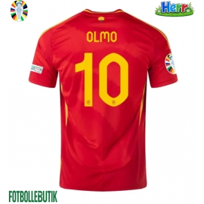Spanien Dani Olmo #10 Hemmatröja EM 2024 Kortärmad